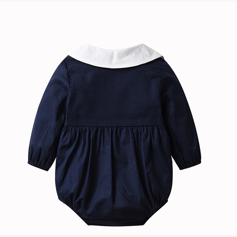 Spring and Autumn Children Clothing Baby Clothes Baby Girl One-Pieces Long Sleeve Kids Triangle Romper Infant Bodysuit