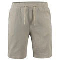 Men's Cotton Linen Shorts Pants Male Summer Breathable Solid Linen Trousers Fitness Streetwear