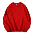 Spring and Autumn Solid Color Round Neck Terry Sweater Men and Women Long Sleeve Pullover Sports Sweater