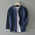 Shirts for Men Cotton Linen  Casual Shirt