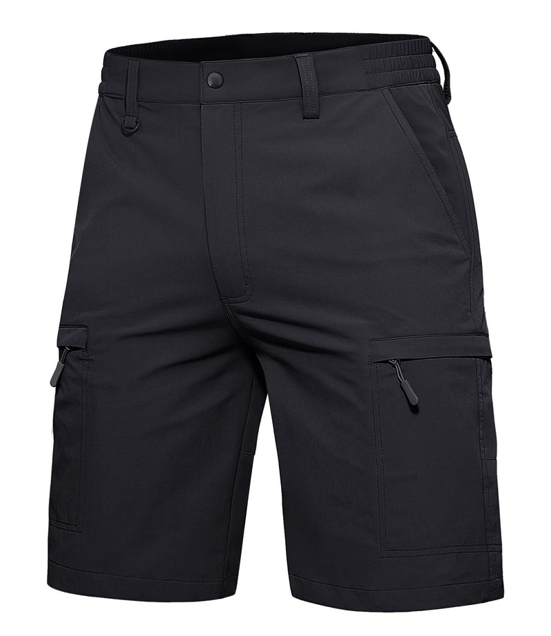 Summer Moisture Wicking Casual Shorts Mens Cargo Work Shorts Running Jogging Sports Bottoms Nylon Rip-Stop Short Pants