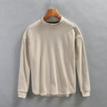 Men Winter Fall Long Sleeve T-shirt High Quality Half Neck Simple Casual Loose Basic Tees Male Bottoming Pullovers