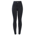 White Stripes High Waist Black Jeans Woman New Spring Summer Stretchy Skinny Pants Trousers For Women Jeans