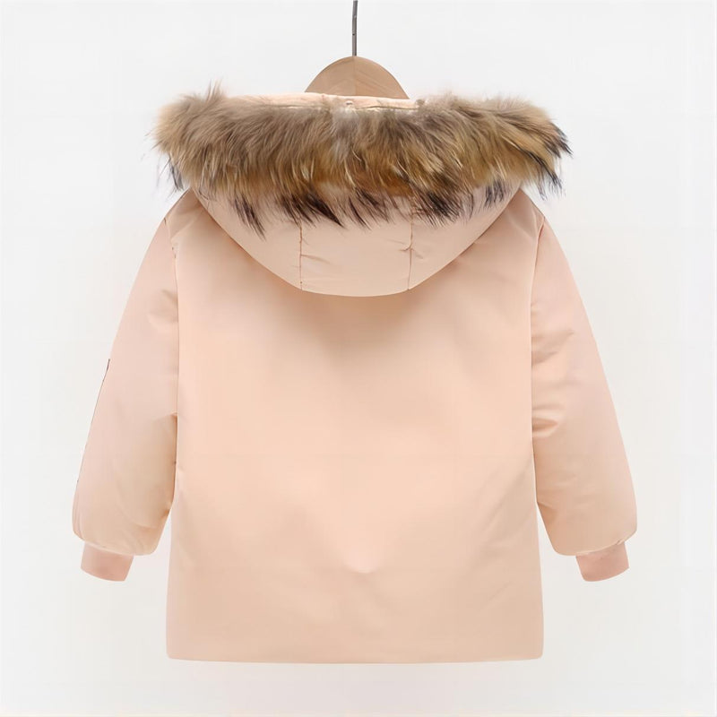 Children Winter Down Jacket Boy Toddler Girl Clothes Thick Warm Faux Fur Hooded Coat Teen Kids Parka Outerwear Snowsuit