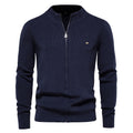 Thicken Men Cardigan Solid Color Zipper Basic Mens Sweaters High Quality New Winter Autumn Cardigans For Men Clothing