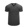 Summer V neck Short Sleeve Men T shirt Slim Fit t-shirt Men Skinny Casual Gym Clothing Fitness