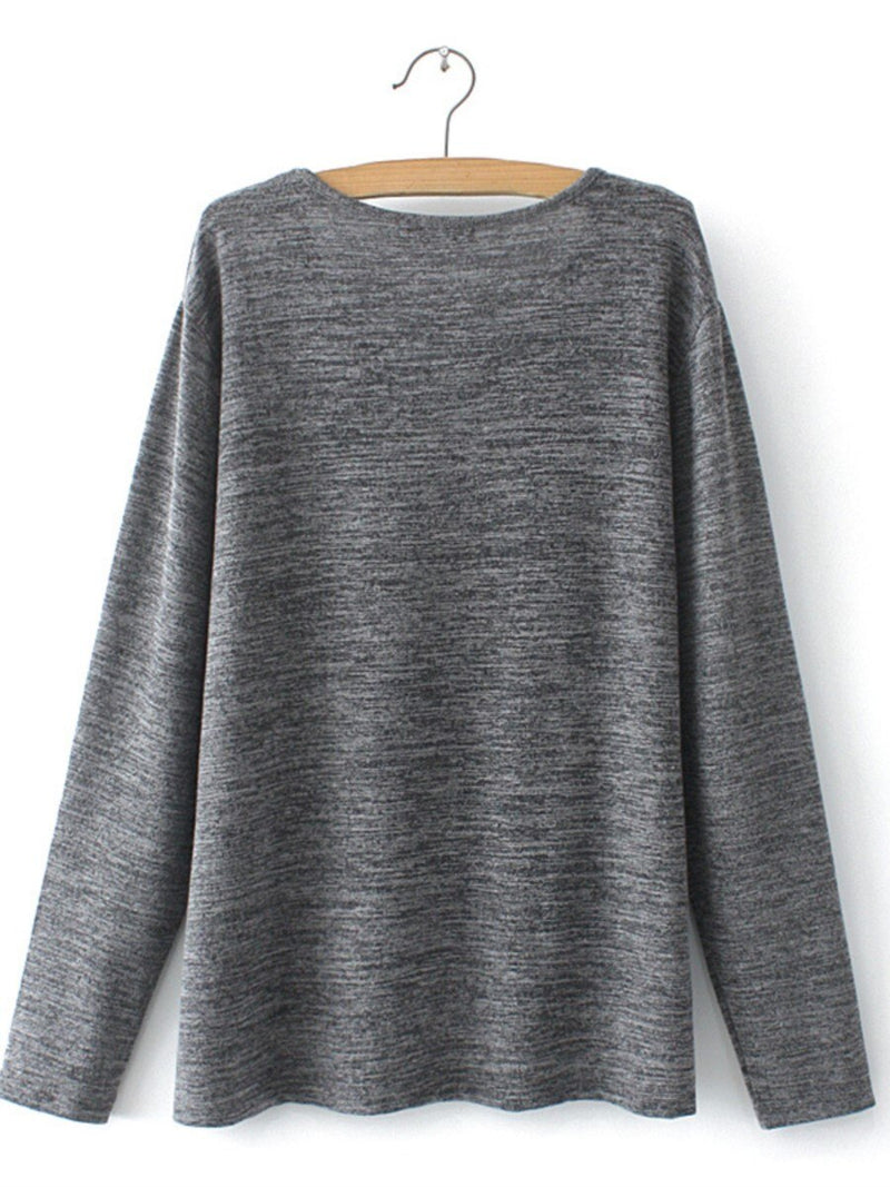 Women Clothing Sweater Spring Fashion Casual Female O-Neck Knitting Long Sleeve Tops