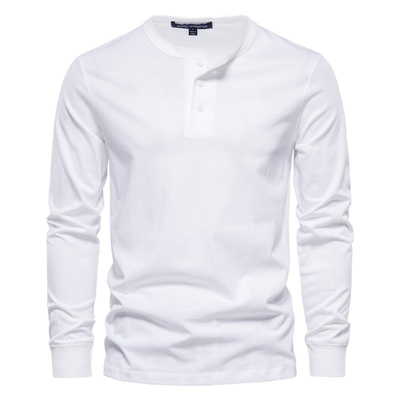 Top Grade Solid Cotton Polo Shirts for Men Arrival Homme Designer Business Casual Tops Long Sleeve Lapel Men T-shirt