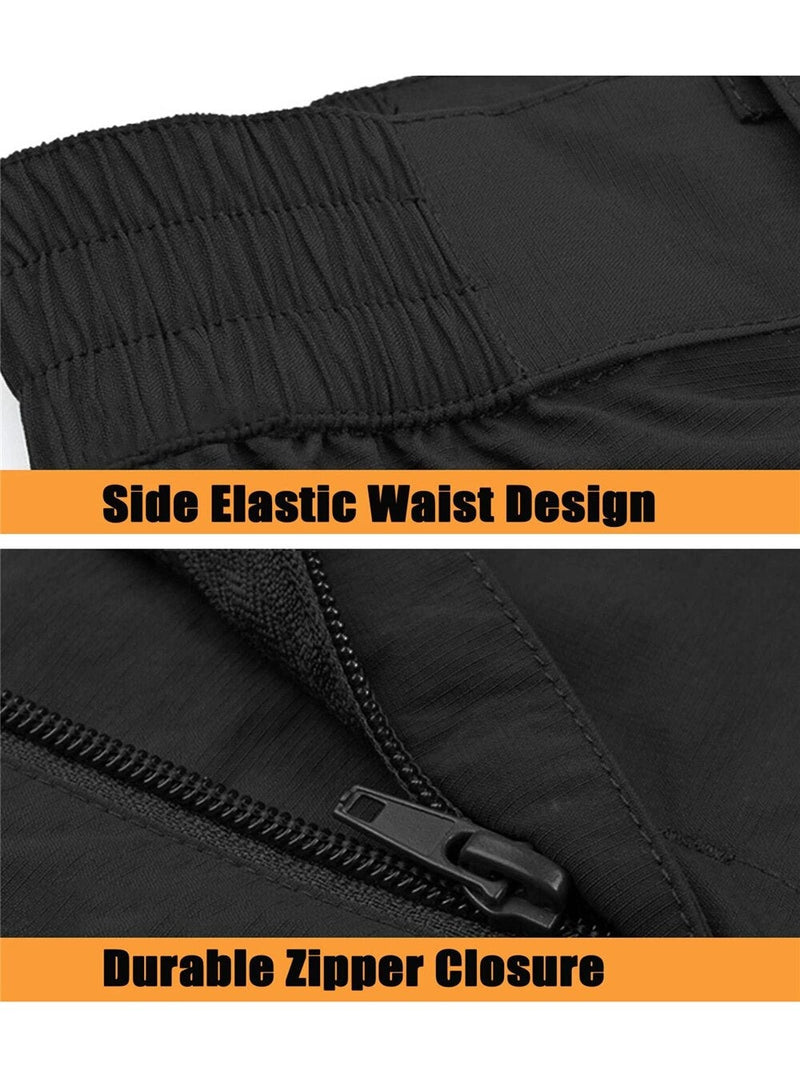 Pants Convertible Shorts Mens Cargo Work Pants Lightweight Tactical Army Trousers Casual Outdoor Bottoms