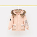 Children Winter Down Jacket Boy Toddler Girl Clothes Thick Warm Faux Fur Hooded Coat Teen Kids Parka Outerwear Snowsuit