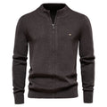 Thicken Men Cardigan Solid Color Zipper Basic Mens Sweaters High Quality New Winter Autumn Cardigans For Men Clothing