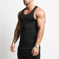 Solid Tank Top Men Stringer Tanktop Fitness Singlet Sleeveless Shirt Workout Man Undershirt Gym Clothing