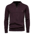 Thicken Men Cardigan Solid Color Zipper Basic Mens Sweaters High Quality New Winter Autumn Cardigans For Men Clothing