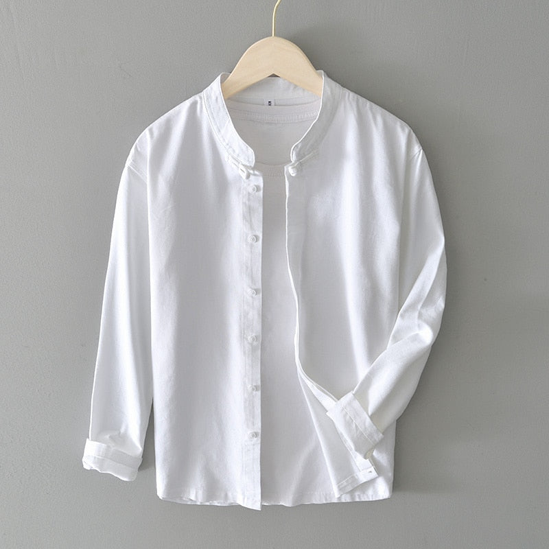 Shirts for Men Cotton Linen  Casual Shirt