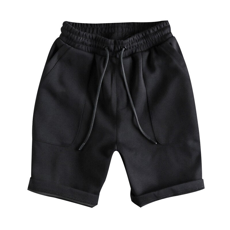 Personalized pocket casual shorts men youth solid trendy pants