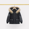 Children Winter Down Jacket Boy Toddler Girl Clothes Thick Warm Faux Fur Hooded Coat Teen Kids Parka Outerwear Snowsuit