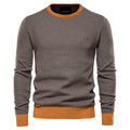 Cotton Loose Pullovers Sweater Men Casual Warm Quality Spliced Mens Knitted Sweater Winter Sweaters for Men