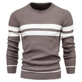 Autumn Pullover Men Sweater O-neck Patchwork Long Sleeve Warm Slim Sweaters Men Casual Sweater Men Clothing