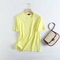 England Style High Street Casual Summer T Shirt Women Round Collar Loose Cotton Tshirt Tops