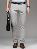 Men Spring And Summer New High-Waisted Straight Casual Pants Middle-Aged High-End Loose Business Casual