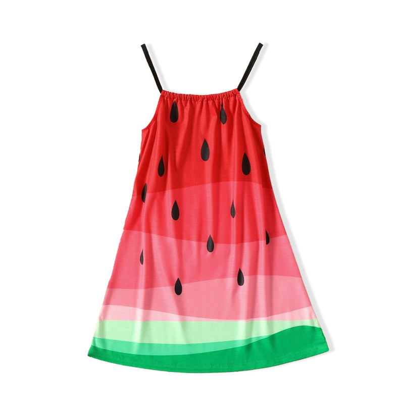 Kid Girl Watermelon Cami Dress