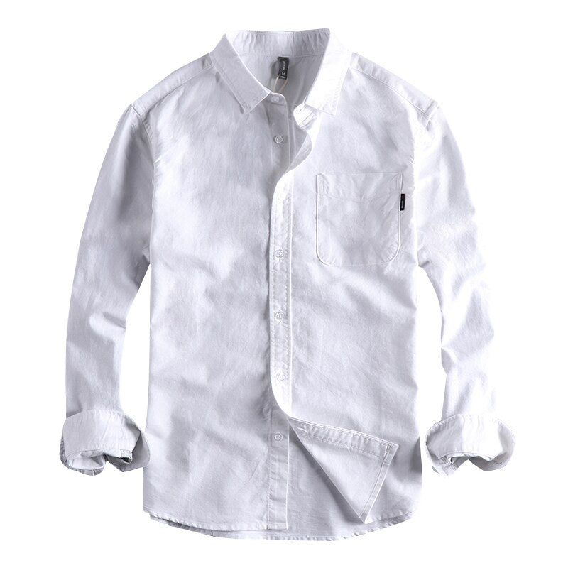 Splicing white shirt men long sleeved shirt men top clothes