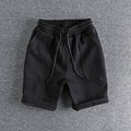 Personalized pocket casual shorts men youth solid trendy pants