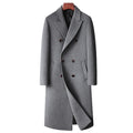 Men Wool coat Long Wool Blend Jacket Autumn Wool Cashmere Jacket Male Pea Coat Winter Overcoat Outerwear