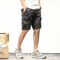 Men Overalls Shorts Military Cargo Shorts Army Camouflage Tactical Joggers Shorts Men Loose Work Casual Shorts