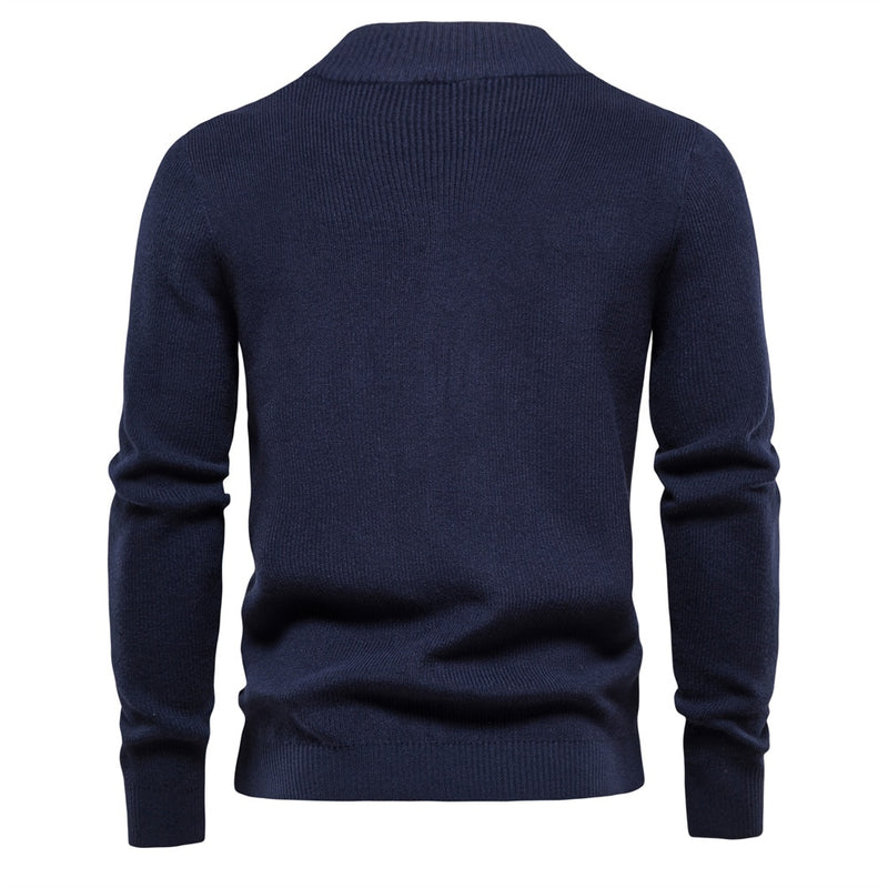 Thicken Men Cardigan Solid Color Zipper Basic Mens Sweaters High Quality New Winter Autumn Cardigans For Men Clothing