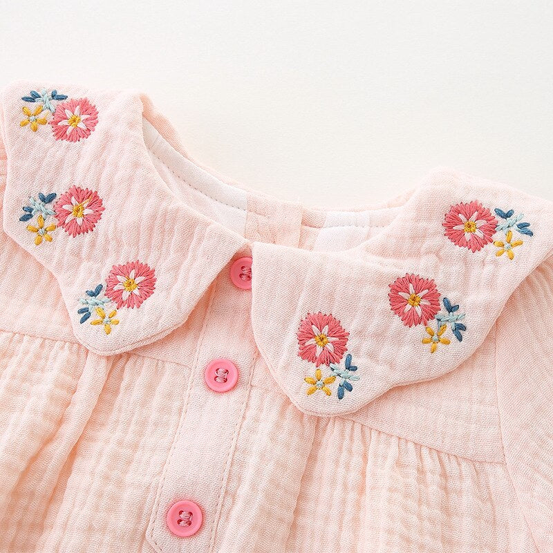 Spring and Autumn Children Clothing Infant One-piece Toddler Triangle Romper Kids Bodysuits with Headband Baby Girl Clothes