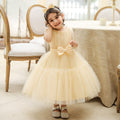 Wedding Party Baptism Prom Kids Clothes Pink White Toddler Lace Bow Dress Baby Girls Christening