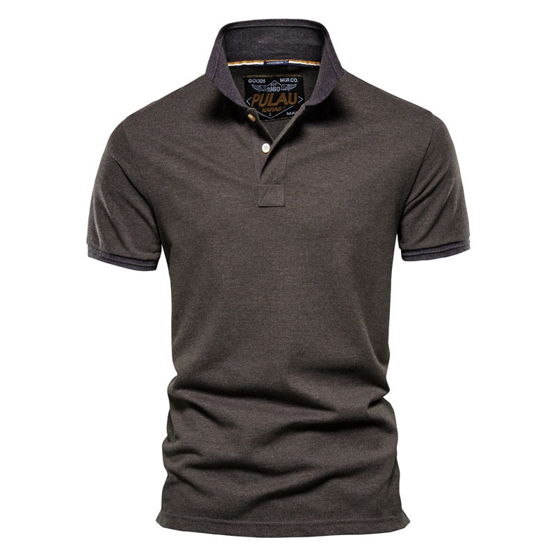 Cotton Men Polos Solid Classic Polo Shirt Men Short Sleeve Polo Men