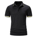 Summer Short Sleeve Basic Stand Collar POLO Shirt Men T-Shirt Top