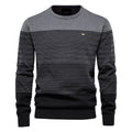 Cotton Sweater Men Casual O-Neck Spliced Pullovers Knitted Sweater Male New Winter Warm Mens Sweaters