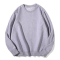 Spring and Autumn Solid Color Round Neck Terry Sweater Men and Women Long Sleeve Pullover Sports Sweater