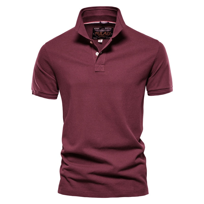 Cotton Men Polos Solid Classic Polo Shirt Men Short Sleeve Polo Men