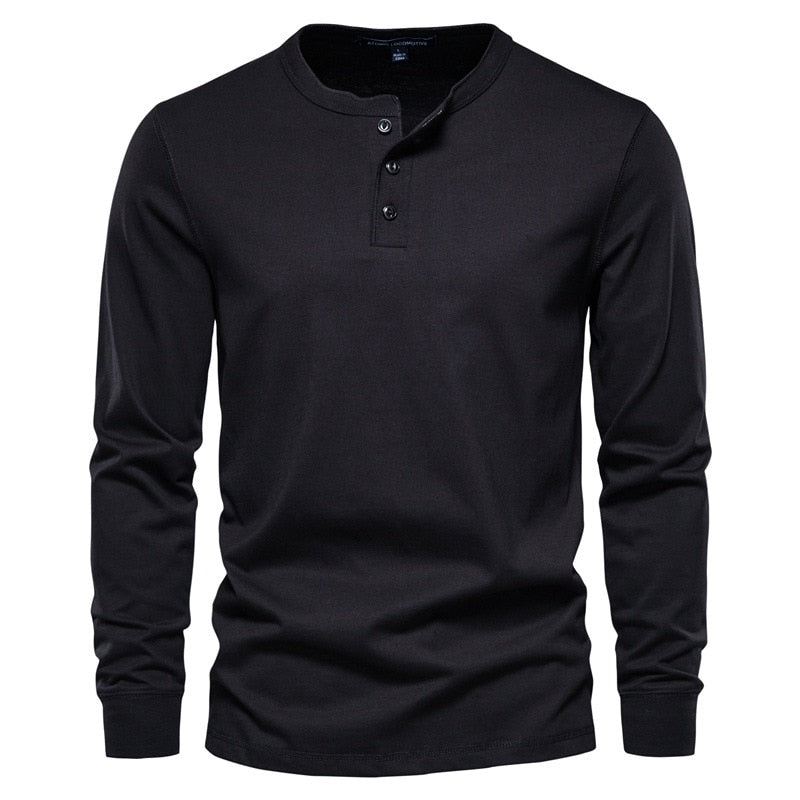 Top Grade Solid Cotton Polo Shirts for Men Arrival Homme Designer Business Casual Tops Long Sleeve Lapel Men T-shirt