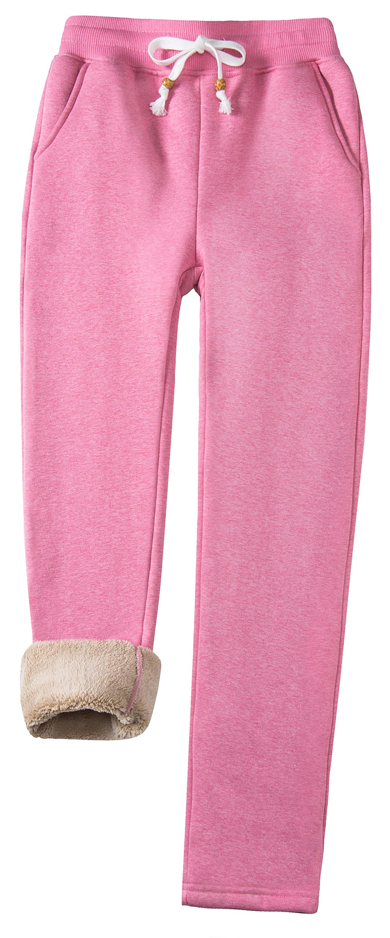 Winter Fleece Warm Pants Womens Sports Sweatpants Fluffy Sherpa Pants Outdoor Running Thermal Casual Trousers Females