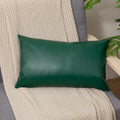 Solid Brown Cushion Cover 45x45cm Faux Leather Modern Solid Outdoor Plain Pillow Cover For Couch Sofa Chair Bed Home decoration