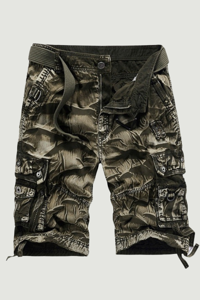 Men Camouflage Shorts Summer Cotton Loose Multi-pocket Thin Casual Special Forces Wear-resistant Training Shorts