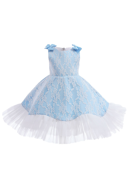 Baby Girls Lace Flower Party Princess Party Dresses Children Kids Elegant Wedding Clothing