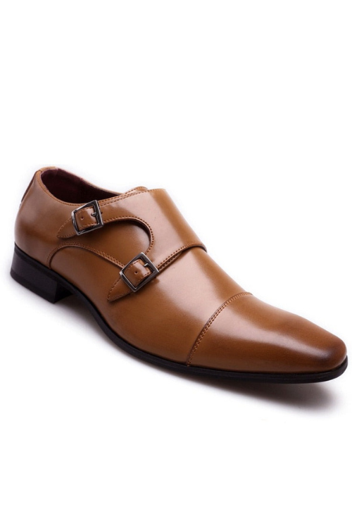 Spring Autumn Business Leather Shoes Men Buckle Formal Shoes