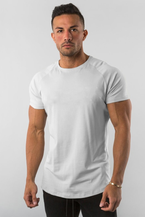 Summer Sportswear Mens O-neck T Shirts Men Tops Cotton Fitness T-shirt Gym Short Sleeve Bodybuilding Tshirt