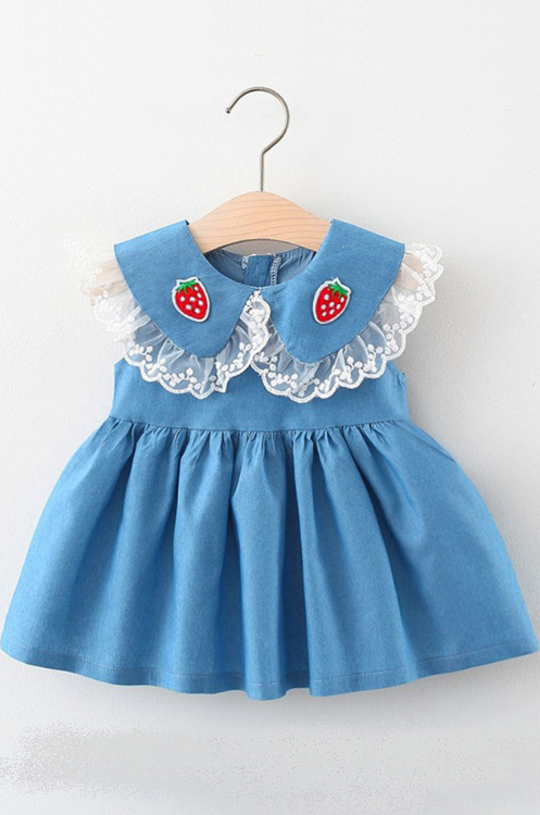 Enfants fille princesse robe de mariée enfant en bas âge bébé enfants filles col claudine été dentelle princesse robes vêtements