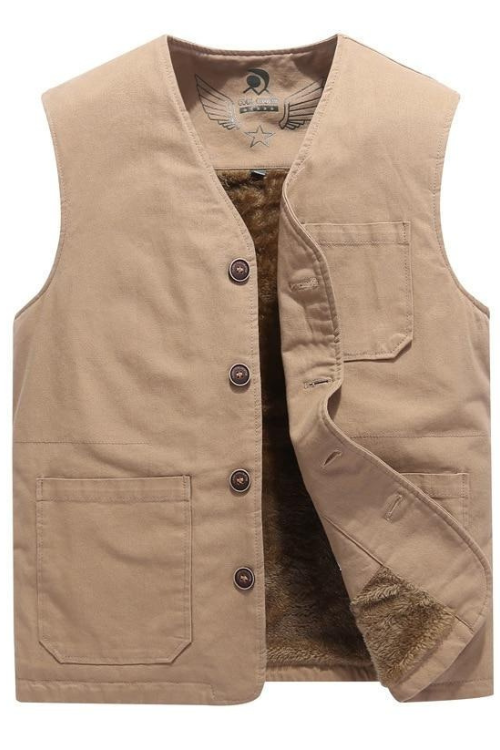 Men‘s Vests Casual Winter Fleece Warm Waistcoats Mens Thermal Vests Sleeveless Jackets Windbreaker Vests Clothing