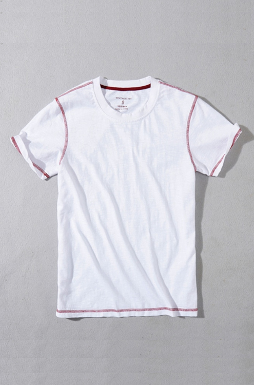 Men Simple Casual  Cotton Soft Round Neck Slim Fit Tees