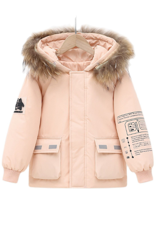 Children Winter Down Jacket Boy Toddler Girl Clothes Thick Warm Faux Fur Hooded Coat Teen Kids Parka Outerwear Snowsuit