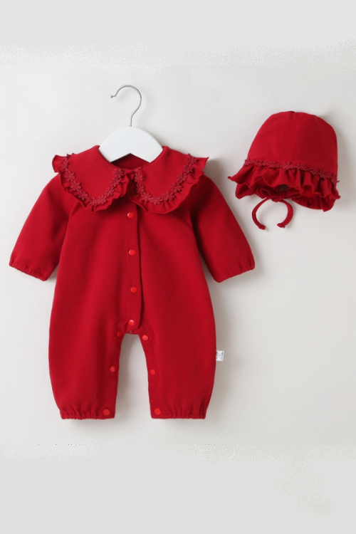 Autumn and Winter Infant Bodysuits Cotton Baby Girl Clothes Kids Romper Children Clothes Newborn One-pieces with Hat