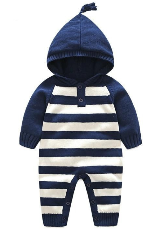 Barboteuse pour nouveau-né, pull tricoté, combinaison à capuche, vêtements de nouvel an, Body pour enfants, nouvelle collection printemps-automne